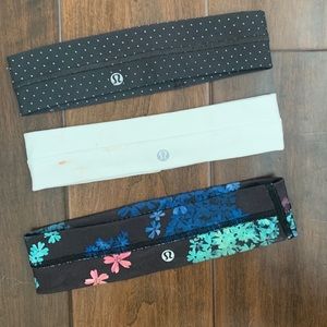 3 lululemon headbands